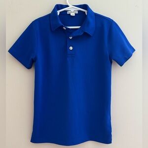 J.Crew Crewcuts Boys Polo Short Sleeve Shirt Size 6-7 Royal Blue